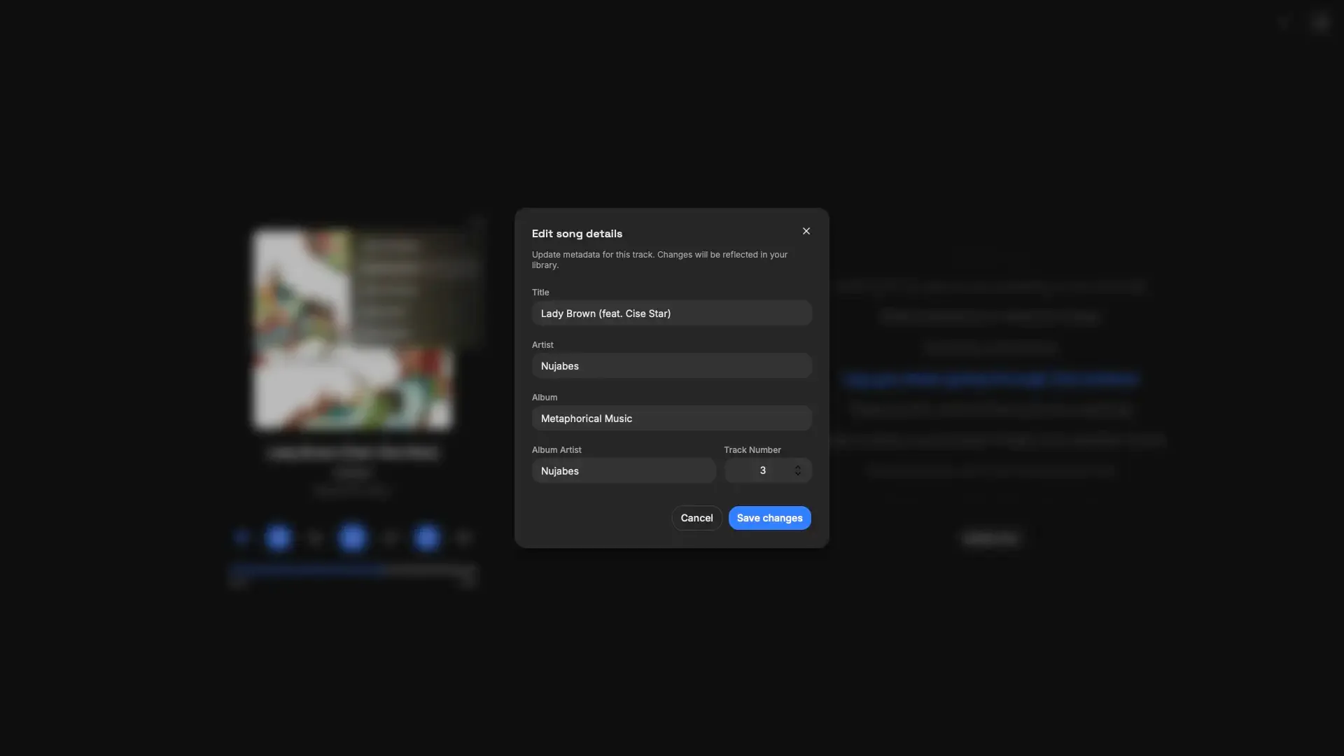 Metadata Editing